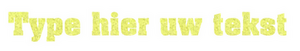 Set Rugnummers Strijkletters Pep Glitter Neon Yellow Glitter 446 - afb. 2