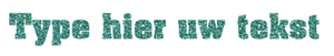 Set Rugnummers Strijkletters Pep Glitter Jade Glitter 482 - afb. 2