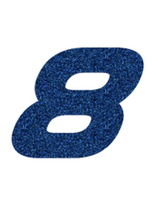 Set Rugnummers Strijkletters Pep Glitter Navy Blue Glitter 423 - afb. 2