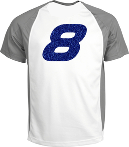 Set Rugnummers Strijkletters Pep Glitter Royal Blue Glitter 489 - afb. 1