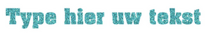 Set Rugnummers Strijkletters Pep Glitter Sky Bleu Glitter 445 - afb. 2