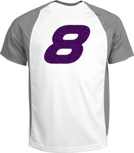 Set Rugnummers Strijkletters Pep Glitter Purple Glitter 424 - afb. 1