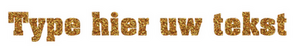 Set Rugnummers Strijkletters Pep Glitter Dark Gold 429 - afb. 2