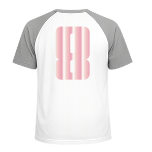 Set Rugnummers Strijkletters Pum Mirror Roze - afb. 1
