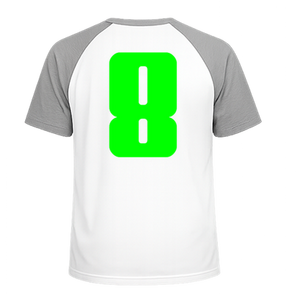 Set Rugnummers Strijkletters Pum Flex Neon Groen - afb. 1
