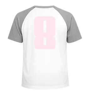 Set Rugnummers Strijkletters Pum Flex Pastel Roze - afb. 1
