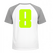 Set Rugnummers Strijkletters Pum Flock Neon Geel - afb. 1