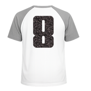 Set Rugnummers Strijkletters Pum Glitter Black Glitter 458 - afb. 1
