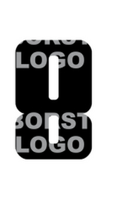 Set Rugnummers Strijkletters Pum Flex BORSTLOGO - afb. 2