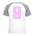 Set Rugnummers Strijkletters Pum Glitter Neon Purple 480 - afb. 1