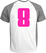 Set Rugnummers Strijkletters Pum Glow in the Dark Roze - afb. 1
