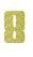 Set Rugnummers Strijkletters Pum Glitter Coronado Gold - afb. 2