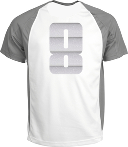 Set Rugnummers Strijkletters Pum Glitter Rainbow White 488 - afb. 1