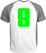 Set Rugnummers Strijkletters Pum Glow in the Dark Groen - afb. 1