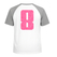 Set Rugnummers Strijkletters Pum Glitter Neon Pink Glitter 448 - afb. 1