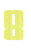 Set Rugnummers Strijkletters Pum Glitter Neon Yellow Glitter 446 - afb. 2
