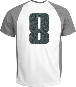 Set Rugnummers Strijkletters Pum Glitter Grey Glitter 459 - afb. 1