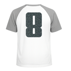 Set Rugnummers Strijkletters Pum Glitter Grey Glitter 459 - afb. 1