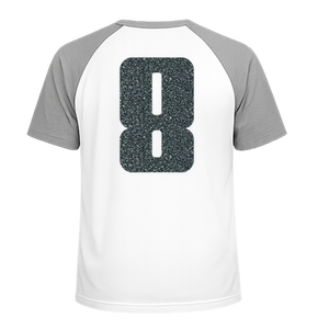 Set Rugnummers Strijkletters Pum Glitter Grey Glitter 459 - afb. 1