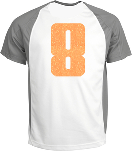 Set Rugnummers Strijkletters Pum Glitter Neon Orange Glitter 449 - afb. 1