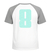 Set Rugnummers Strijkletters Pum Glitter Neon Bleu Glitter 480 - afb. 1