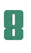 Set Rugnummers Strijkletters Pum Glitter Emerald Glitter 427 - afb. 2