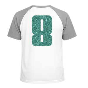 Set Rugnummers Strijkletters Pum Glitter Jade Glitter 482 - afb. 1