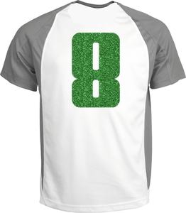 Set Rugnummers Strijkletters Pum Glitter Green Glitter 455 - afb. 1