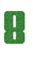 Set Rugnummers Strijkletters Pum Glitter Green Glitter 455 - afb. 2