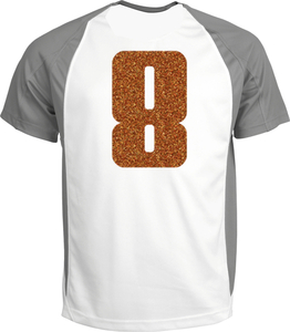 Set Rugnummers Strijkletters Pum Glitter Copper 426 - afb. 1