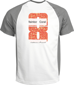 Set Rugnummers Strijkletters Pum Glitter Rainbow Coral Glitter ST - afb. 1