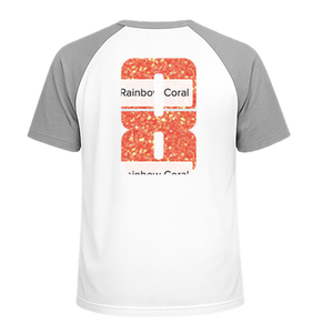 Set Rugnummers Strijkletters Pum Glitter Rainbow Coral Glitter ST - afb. 1