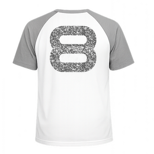 Set Rugnummers Strijkletters Quant Glitter Silver 450 - afb. 1