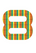 Set Rugnummers Strijkletters Quant Rainbow Regenboog Folie - afb. 2