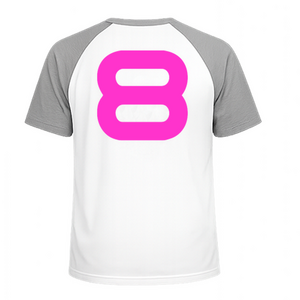 Set Rugnummers Strijkletters Quant Flex Magenta - afb. 1