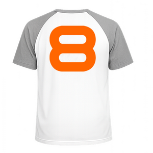 Set Rugnummers Strijkletters Quant Flex Oranje - afb. 1
