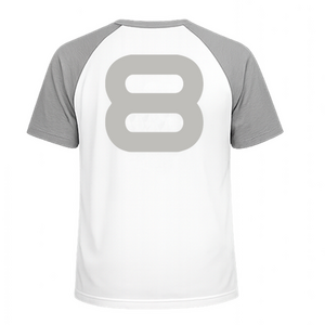 Set Rugnummers Strijkletters Quant Flex Heather Grijs - afb. 1