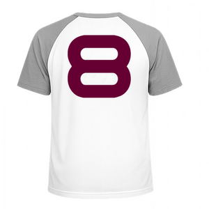 Set Rugnummers Strijkletters Quant Flex Burgundy - afb. 1