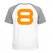 Set Rugnummers Strijkletters Quant Flex Neon Oranje - afb. 1
