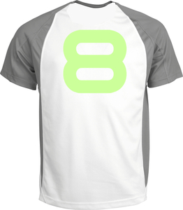 Set Rugnummers Strijkletters Quant Glow in the Dark - afb. 1