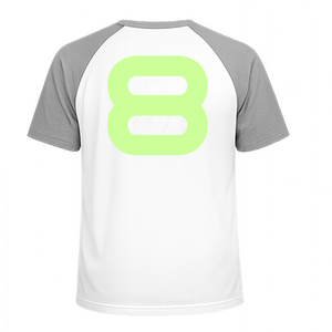 Set Rugnummers Strijkletters Quant Glow in the Dark - afb. 1