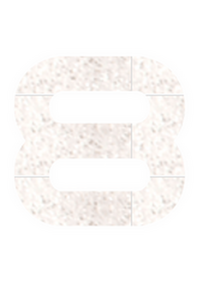 Set Rugnummers Strijkletters Quant Glitter White Glitter 444 - afb. 2
