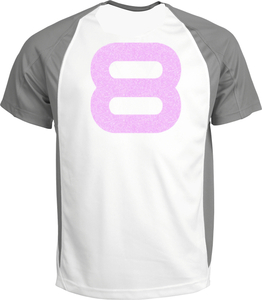 Set Rugnummers Strijkletters Quant Glitter Neon Purple 480 - afb. 1