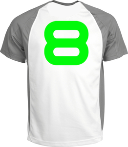 Set Rugnummers Strijkletters Quant Glow in the Dark Groen - afb. 1