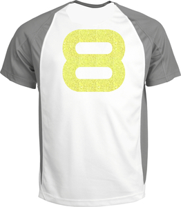 Set Rugnummers Strijkletters Quant Glitter Neon Yellow Glitter 446 - afb. 1