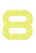 Set Rugnummers Strijkletters Quant Glitter Neon Yellow Glitter 446 - afb. 2