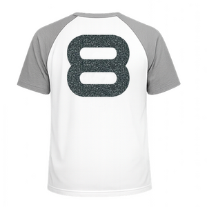 Set Rugnummers Strijkletters Quant Glitter Grey Glitter 459 - afb. 1