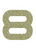 Set Rugnummers Strijkletters Quant Glitter Champagne Glitter 490 - afb. 2
