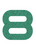 Set Rugnummers Strijkletters Quant Glitter Emerald Glitter 427 - afb. 2
