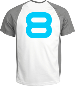 Set Rugnummers Strijkletters Quant Glow in the Dark Blauw - afb. 1